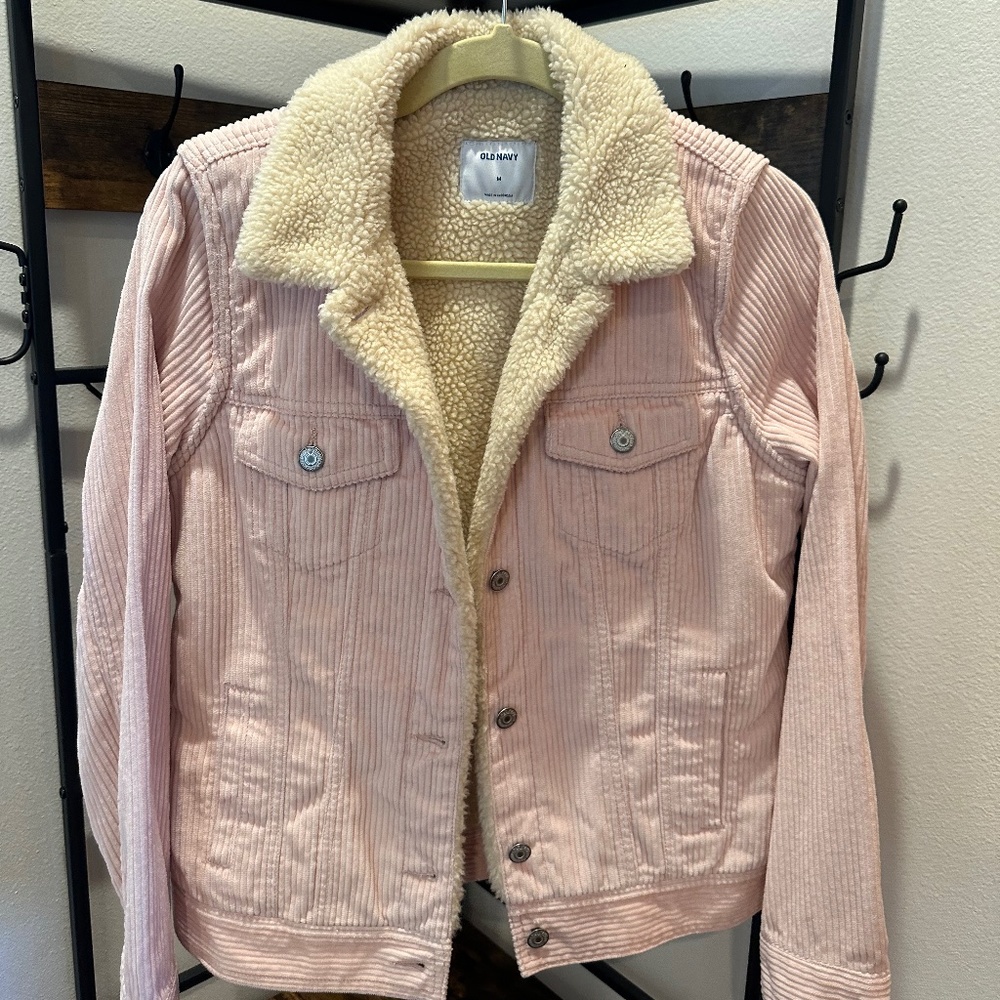 Corduroy fleece jacket